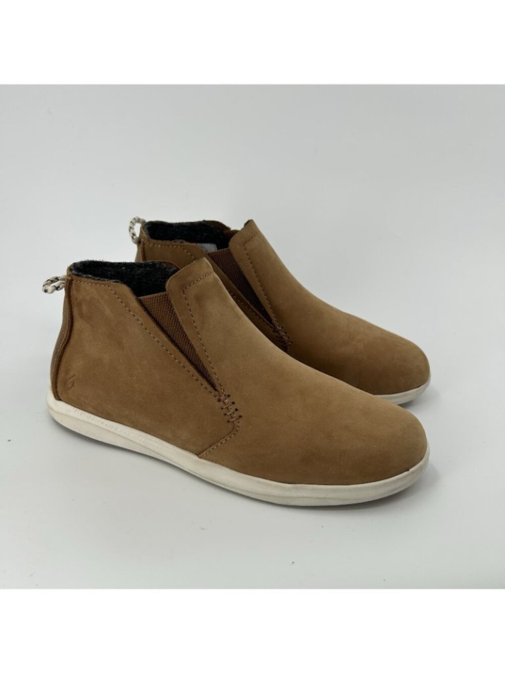 OluKai Hawai'iloa Manu Hope Slip On Boots Waterproof Leather Brown Women Size 7 - Picture 3 of 13